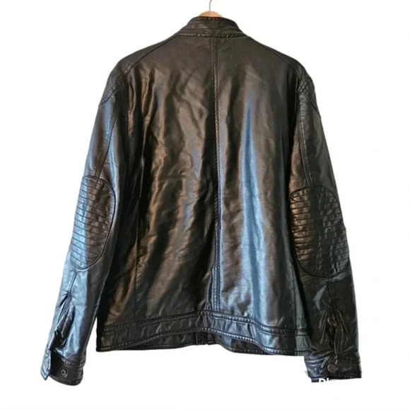Projek Raw Vegan Leather Moto Biker Jacket Black Size Medium. - Picture 13 of 16